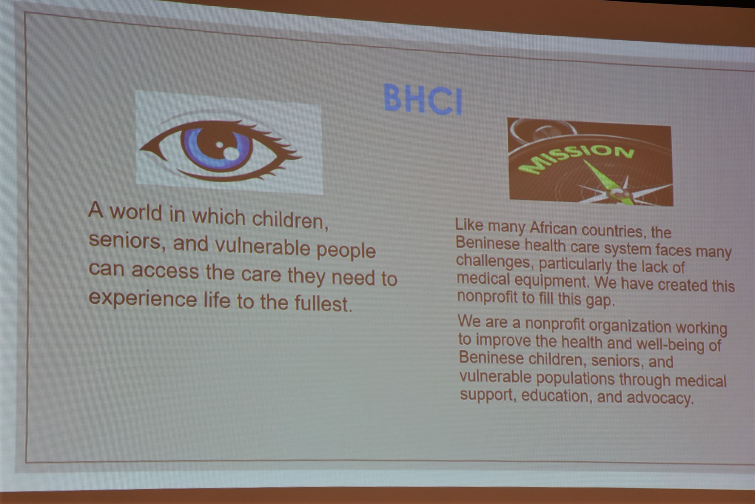 BHCI vision and mission - Benin Health Care Initiatives (BHCI)
